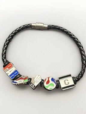 2026 FIFA World Cup Bank Of America Paraguay Fan Band Charm Bracelet- S OR L